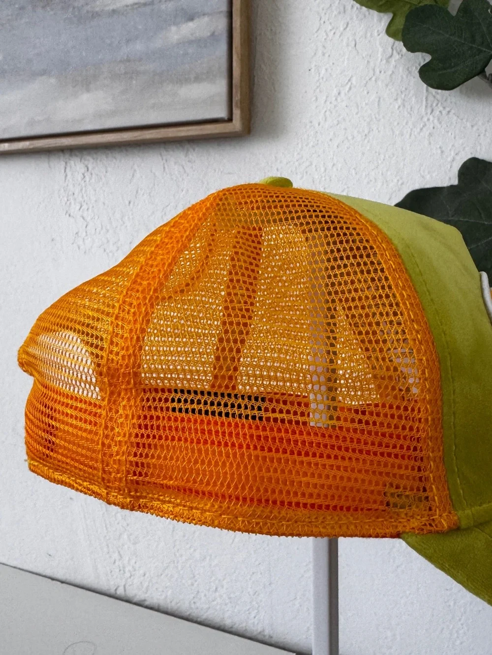 Von Dutch Lime Green & Orange Mesh Trucker Hat